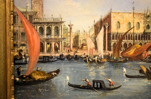 Venise, bassin de Saint-Marc - école vénitienne de la fin du 18e siècle - Louis XVI